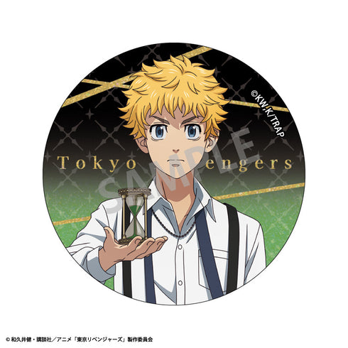 『東京リベンジャーズ』トレーディンググリッター缶バッジ/モノトーンコーデ×時計【BOX】